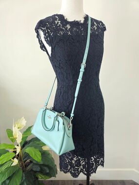 Coach Mini Lillie Carryall Crossbody Satchel – Style 91146 – Powder Blue